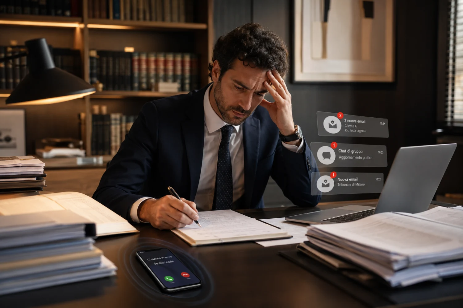 Il costo cognitivo delle interruzioni nello studio legale: come proteggere la scrittura degli atti giudiziari
